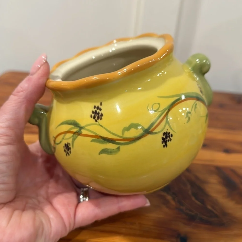 Pfaltzgraff Secrets of Pistoulet Sugar Bowl w/ Lid & Creamer